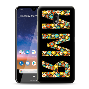 Силиконовый чехол на Nokia 2.2 с принтом ИМЯ