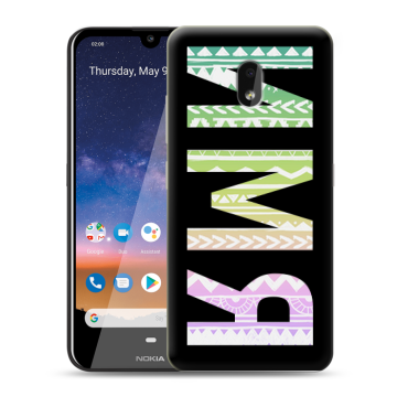 Силиконовый чехол на Nokia 2.2 с принтом ИМЯ