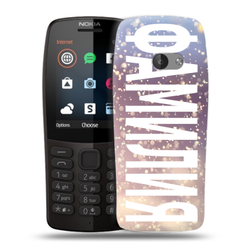 Силиконовый чехол на Nokia 210 с принтом ФАМИЛИЯ