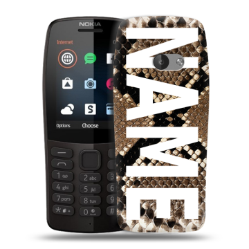 Силиконовый чехол на Nokia 210 с принтом NAME