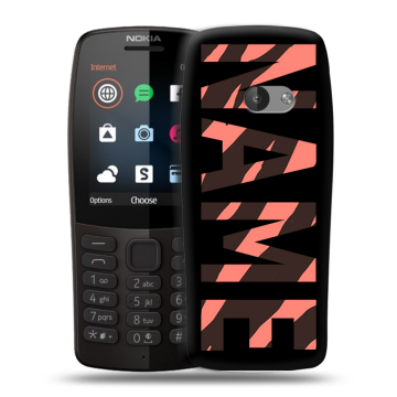 Силиконовый чехол на Nokia 210 с принтом NAME