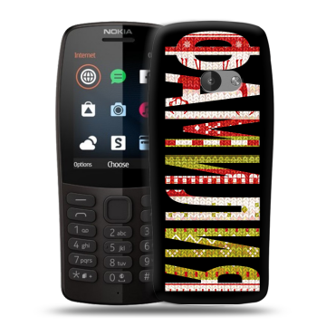 Силиконовый чехол на Nokia 210 с принтом ФАМИЛИЯ