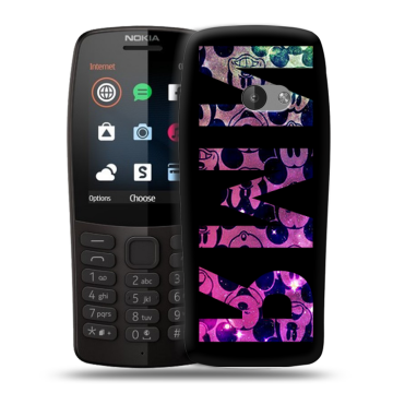 Силиконовый чехол на Nokia 210 с принтом ИМЯ