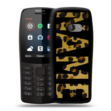 Силиконовый чехол на Nokia 210 с принтом NAME