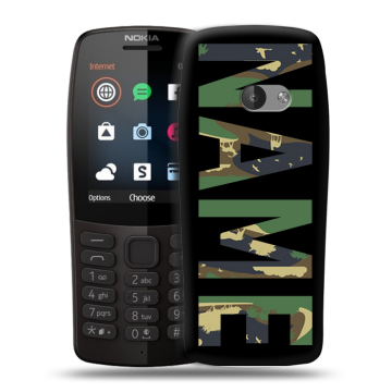Силиконовый чехол на Nokia 210 с принтом NAME