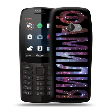 Силиконовый чехол на Nokia 210 с принтом ФАМИЛИЯ