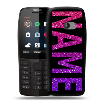 Силиконовый чехол на Nokia 210 с принтом NAME
