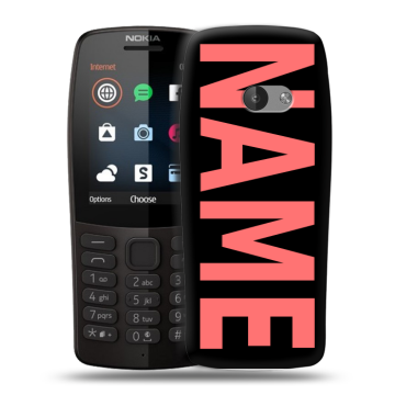 Силиконовый чехол на Nokia 210 с принтом NAME