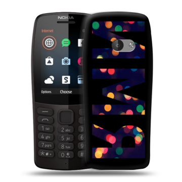 Силиконовый чехол на Nokia 210 с принтом ИМЯ
