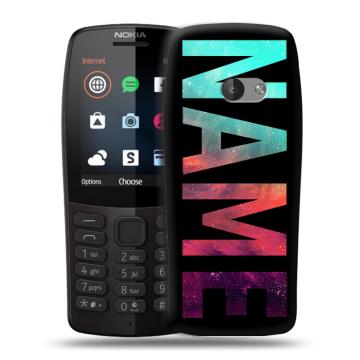 Силиконовый чехол на Nokia 210 с принтом NAME