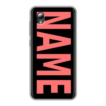 Силиконовый чехол на ZTE Blade A3 (2019) с принтом NAME