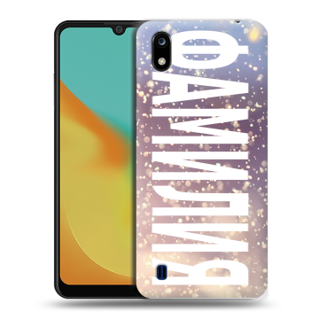 Силиконовый чехол на ZTE Blade A7 (2019) с принтом ФАМИЛИЯ