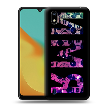 Силиконовый чехол на ZTE Blade A7 (2019) с принтом ИМЯ