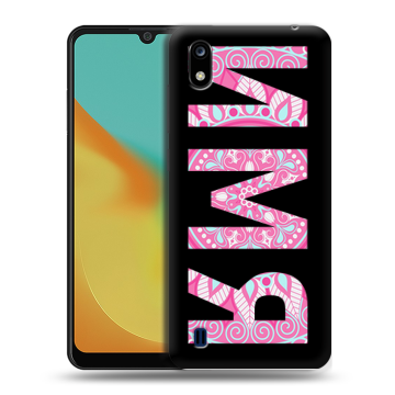 Силиконовый чехол на ZTE Blade A7 (2019) с принтом ИМЯ