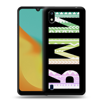 Силиконовый чехол на ZTE Blade A7 (2019) с принтом ИМЯ