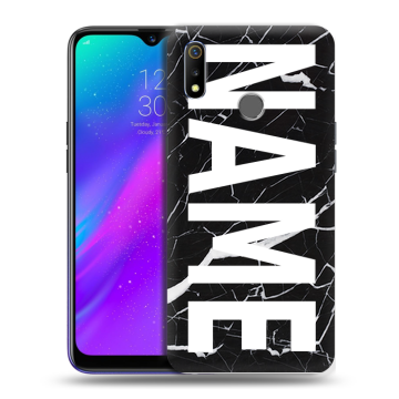 Силиконовый чехол на Realme 3 с принтом NAME