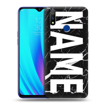 Силиконовый чехол на Realme 3 Pro с принтом NAME