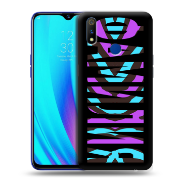 Силиконовый чехол на Realme 3 Pro с принтом ФАМИЛИЯ