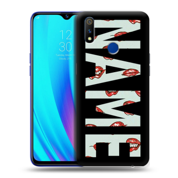 Силиконовый чехол на Realme 3 Pro с принтом NAME