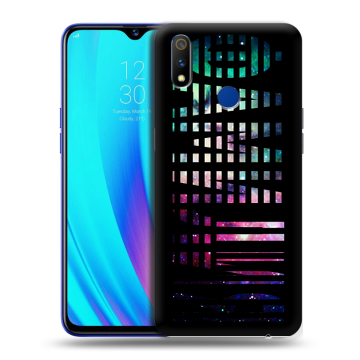 Силиконовый чехол на Realme 3 Pro с принтом ФАМИЛИЯ