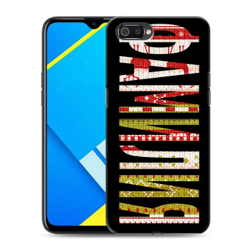 Силиконовый противоударный чехол на Realme C2 с принтом ФАМИЛИЯ