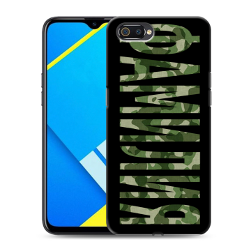 Силиконовый противоударный чехол на Realme C2 с принтом ФАМИЛИЯ