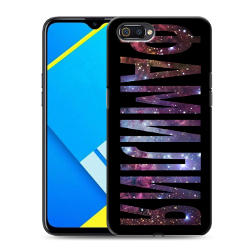 Силиконовый противоударный чехол на Realme C2 с принтом ФАМИЛИЯ