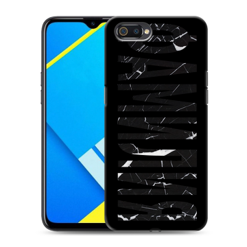 Силиконовый противоударный чехол на Realme C2 с принтом ФАМИЛИЯ