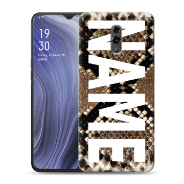 Пластиковый чехол на OPPO Reno Z с принтом NAME