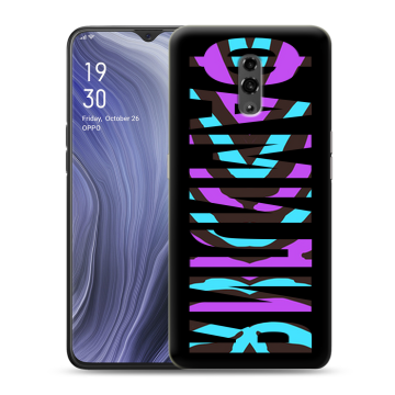 Пластиковый чехол на OPPO Reno Z с принтом ФАМИЛИЯ