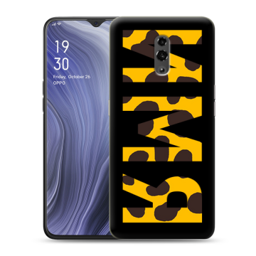 Пластиковый чехол на OPPO Reno Z с принтом ИМЯ