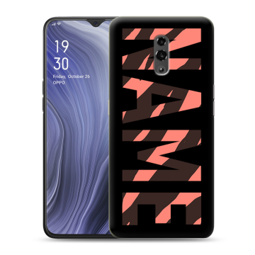 Пластиковый чехол на OPPO Reno Z с принтом NAME