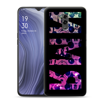 Пластиковый чехол на OPPO Reno Z с принтом ИМЯ
