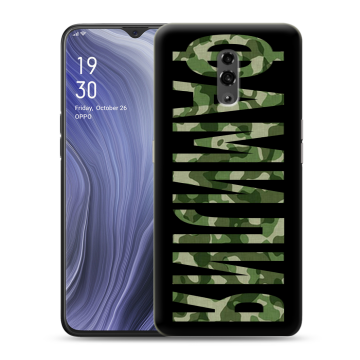 Пластиковый чехол на OPPO Reno Z с принтом ФАМИЛИЯ