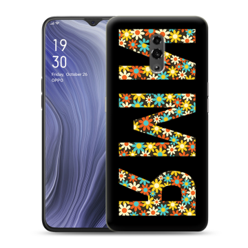 Пластиковый чехол на OPPO Reno Z с принтом ИМЯ