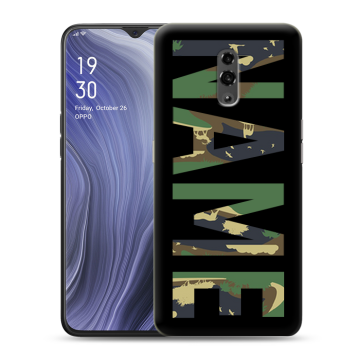 Пластиковый чехол на OPPO Reno Z с принтом NAME
