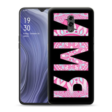 Пластиковый чехол на OPPO Reno Z с принтом ИМЯ