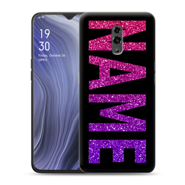 Пластиковый чехол на OPPO Reno Z с принтом NAME