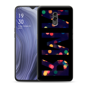 Пластиковый чехол на OPPO Reno Z с принтом ИМЯ