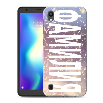 Силиконовый чехол на ZTE Blade A5 (2019) с принтом ФАМИЛИЯ