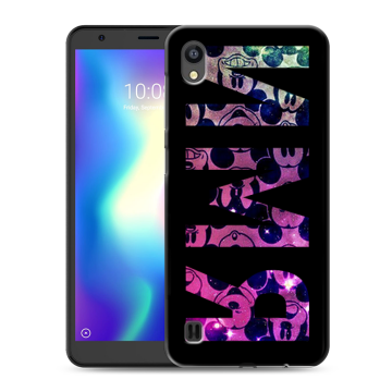 Силиконовый чехол на ZTE Blade A5 (2019) с принтом ИМЯ