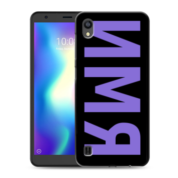Силиконовый чехол на ZTE Blade A5 (2019) с принтом ИМЯ