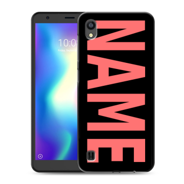 Силиконовый чехол на ZTE Blade A5 (2019) с принтом NAME