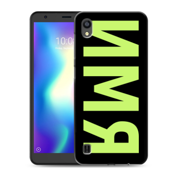 Силиконовый чехол на ZTE Blade A5 (2019) с принтом ИМЯ