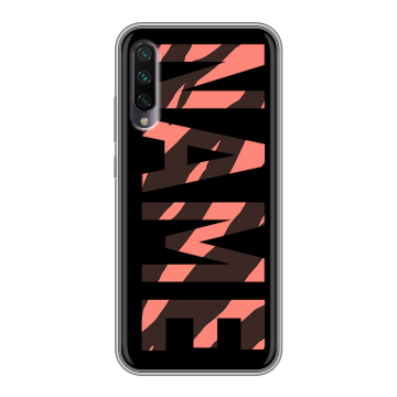 Силиконовый противоударный чехол на Xiaomi Mi A3 с принтом NAME