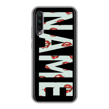 Силиконовый противоударный чехол на Xiaomi Mi A3 с принтом NAME