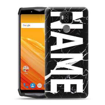 Силиконовый чехол на Ulefone Power 6 с принтом NAME
