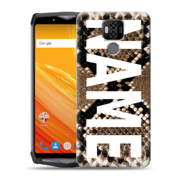 Силиконовый чехол на Ulefone Power 6 с принтом NAME