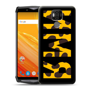 Силиконовый чехол на Ulefone Power 6 с принтом ИМЯ
