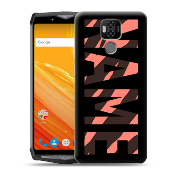 Силиконовый чехол на Ulefone Power 6 с принтом NAME